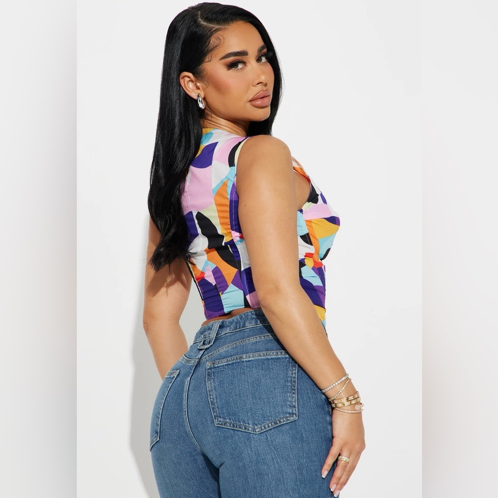 Fashion Nova Whimsical Feel Corset Top - Picture 3 of 3